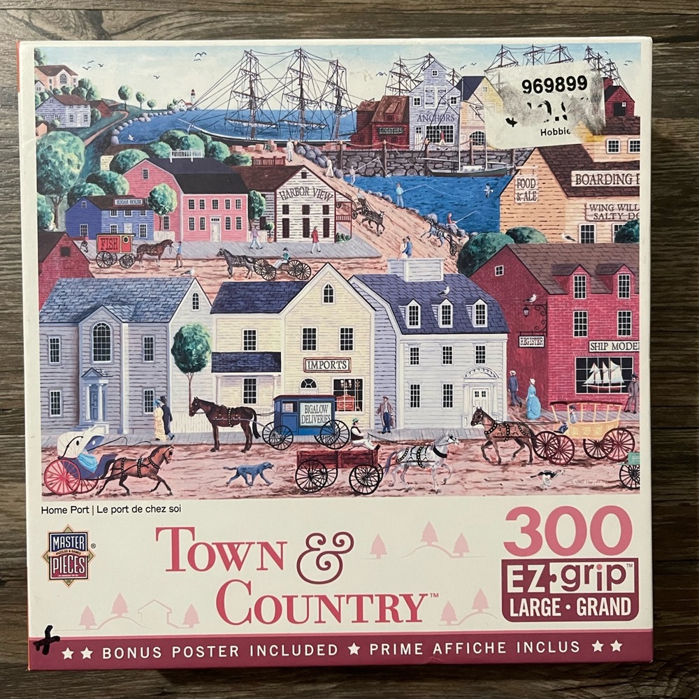 MasterPieces 300 Piece EZ Grip Jigsaw Puzzle - Home Port - 18"x24" 🧩